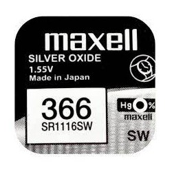 Maxell 366 SR1116SW Silver...