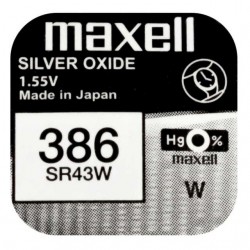 MAXELL 386 SR43W Silver...
