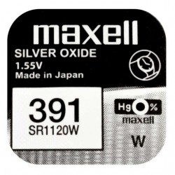 Maxell 391 SR1120W Silver...