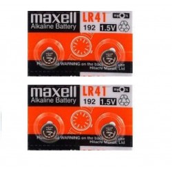 4 piles Maxell LR41-AG3