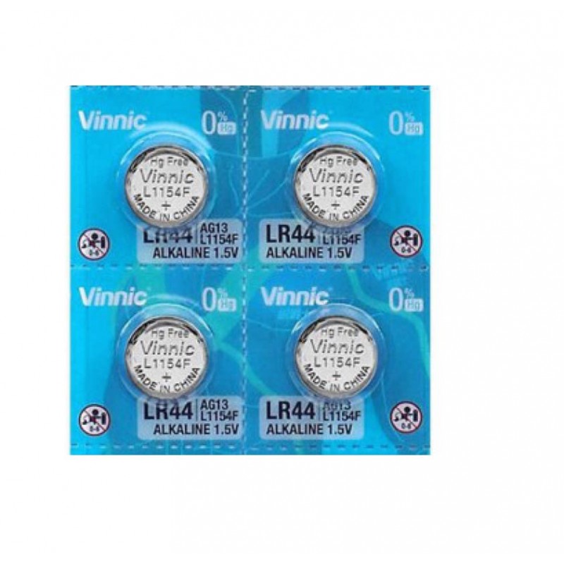 20 piles Vinnic AG13 Alcaline 1,5V