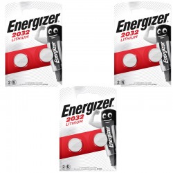 6 piles Energizer CR2032