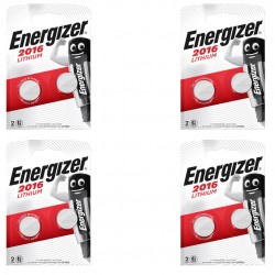 8 piles  Energizer CR2016