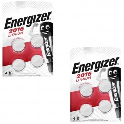 8 piles Energizer CR2016