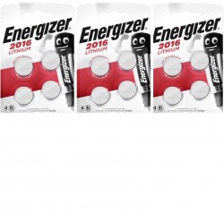 12 piles Energizer CR2016