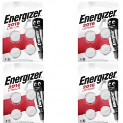 16 piles Energizer CR2016