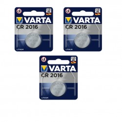 3 piles Varta CR2016