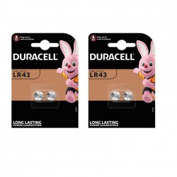 4 piles Duracell LR43