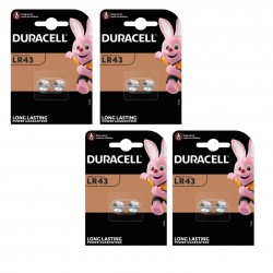 8 piles Duracell LR43