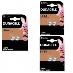 6 piles Duracell LR44