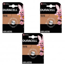 3 piles Duracell CR1616