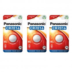 3 piles Panasonic CR2016