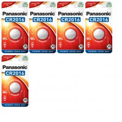 5 piles Panasonic CR2016