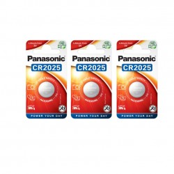 3 piles Panasonic CR2025