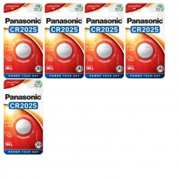 5 piles Panasonic CR2025
