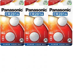 6 piles Panasonic CR2016