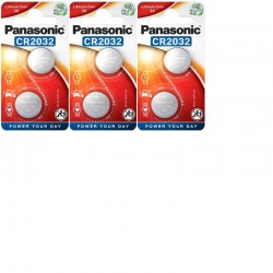 6 piles Panasonic CR2032