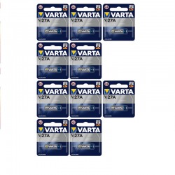 10 piles Varta V27A