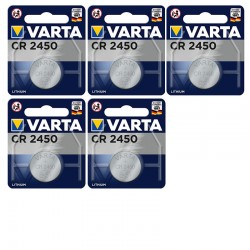 5 piles Varta CR2450