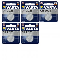 5 piles Varta CR2025