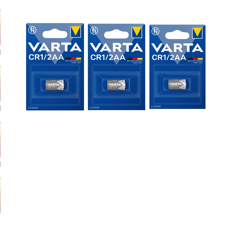 5 piles Varta 46708 CR1/2AA / 1/2 AA (Mignon) (6127) - Pile lithium-dioxyde  de manganèse 3 V